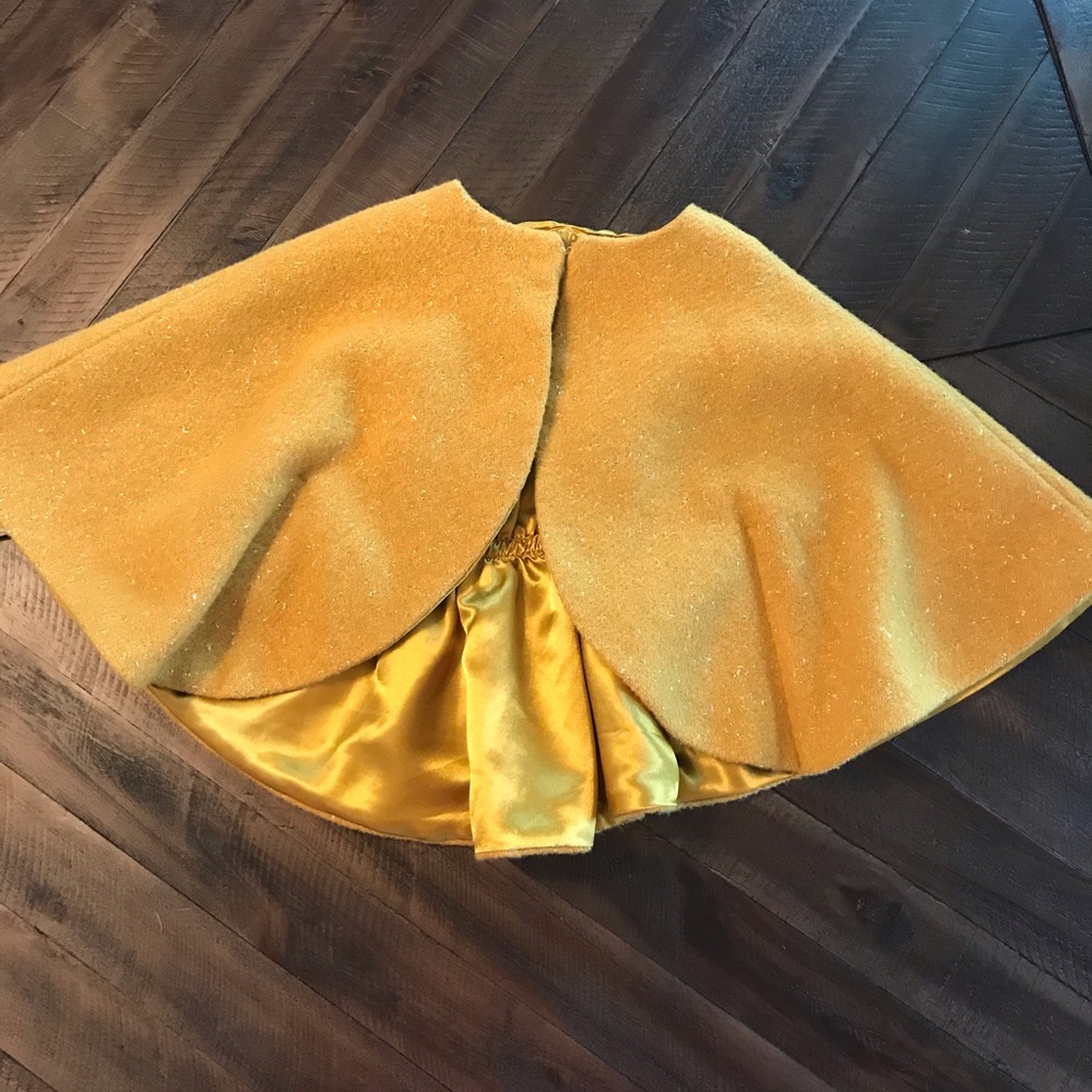 Gold cape coat